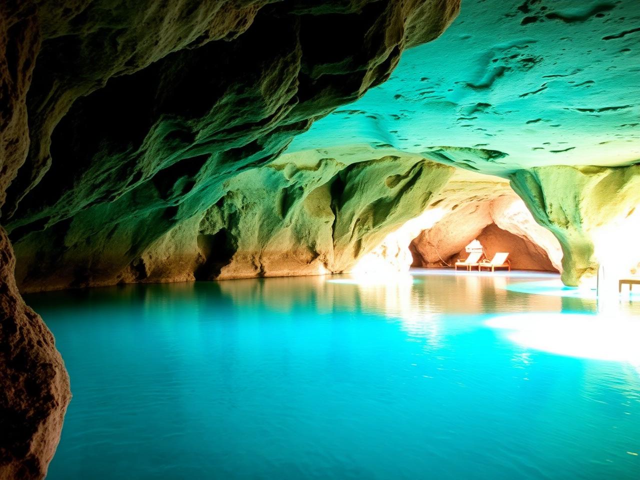 Subterranean cenote pools